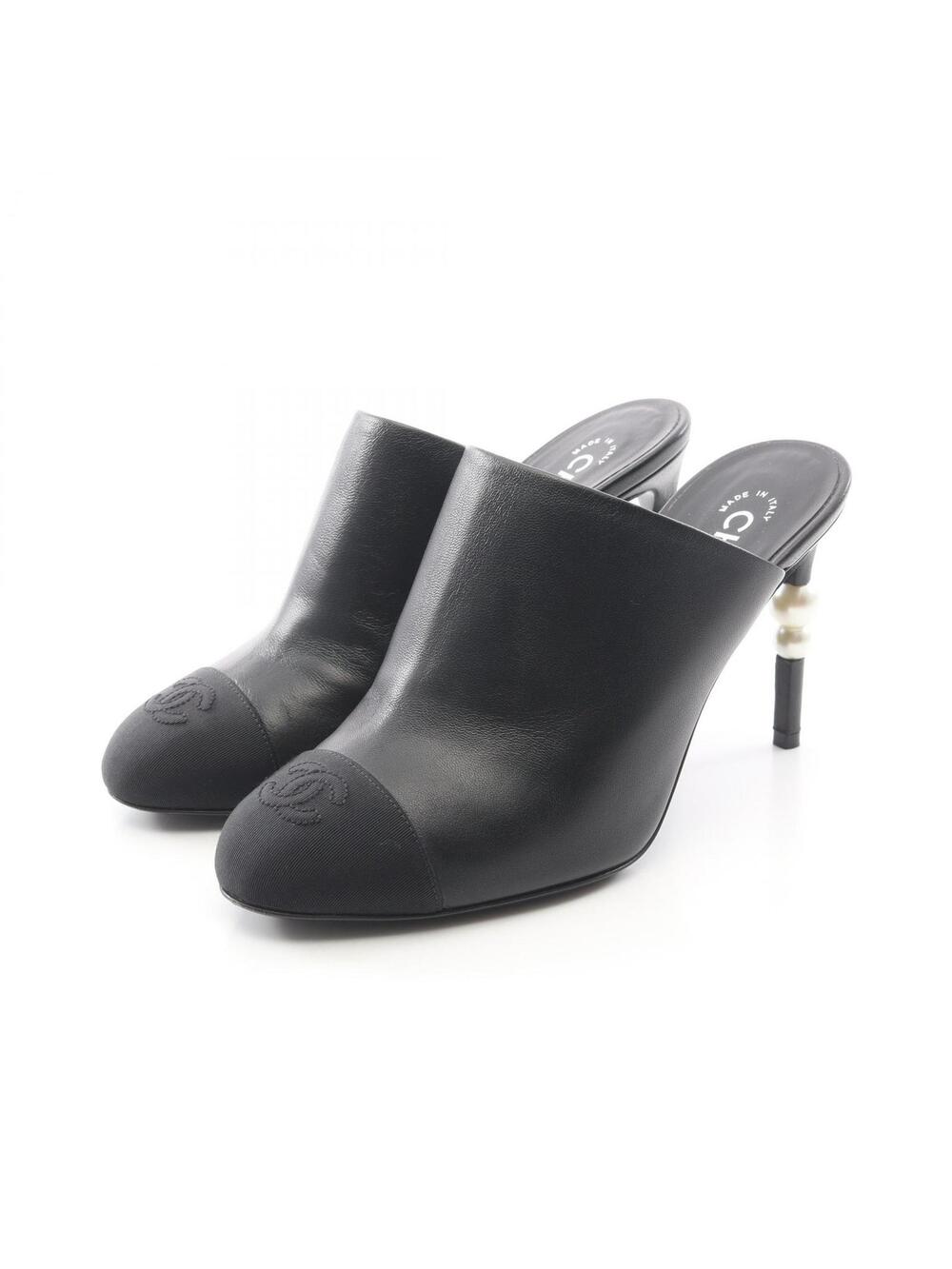 Chanel Coco Mark Sandals #37 1/2 #275375C76B